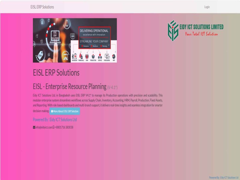 EISL inhouse ERP