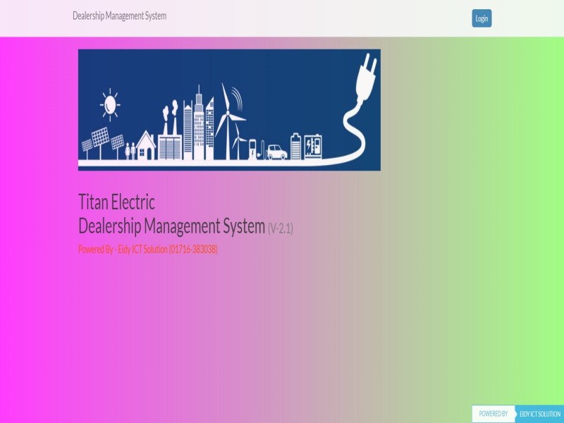 Dealership and Account management of Titan Electric