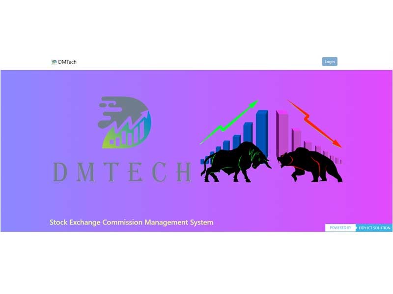 DMtech Stock Exchange Commission Management System
