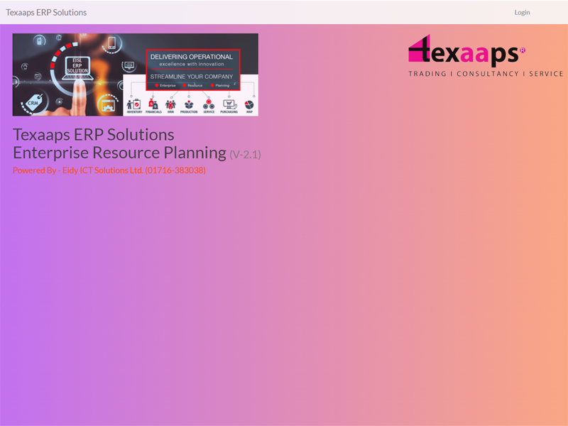 ERP (Software) subscription service for Texaaps